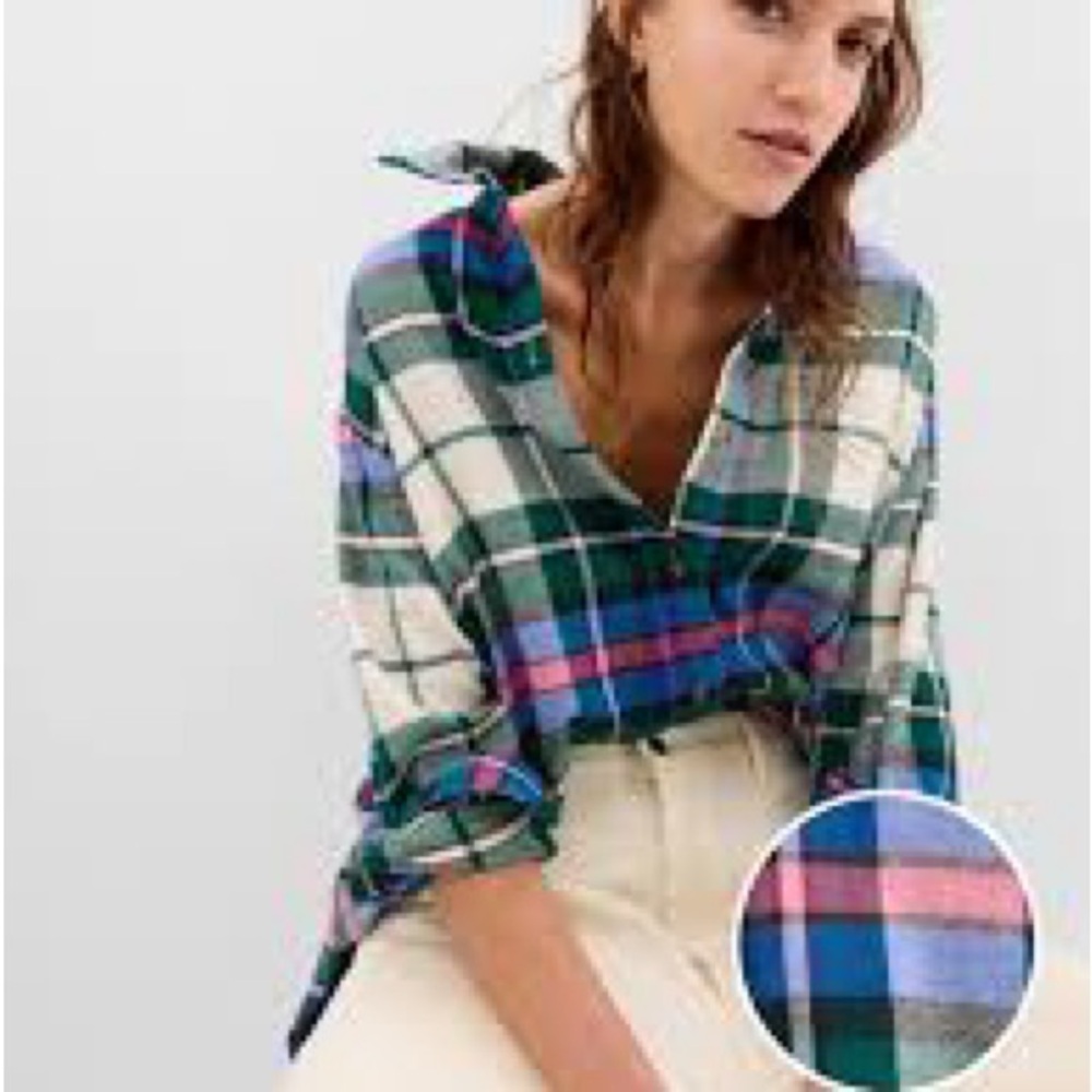 Gap plaid big shirt